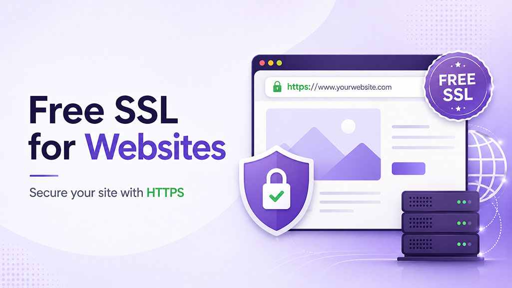 Free SSL for websites with HTTPS security and server protection